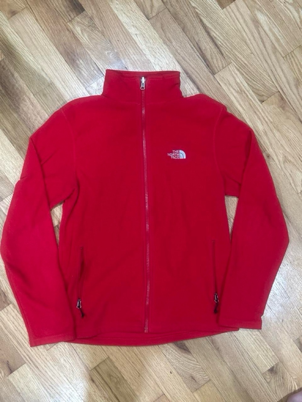 The North Face Men’s Red Full-Zip Fleece Jacket